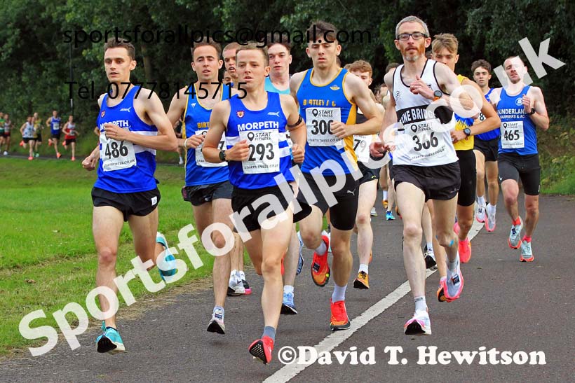 Snior mens 2023 Sunderland 5k Road Race, July 20th.  Photo: David T. Hewitson/Sports for All Pics